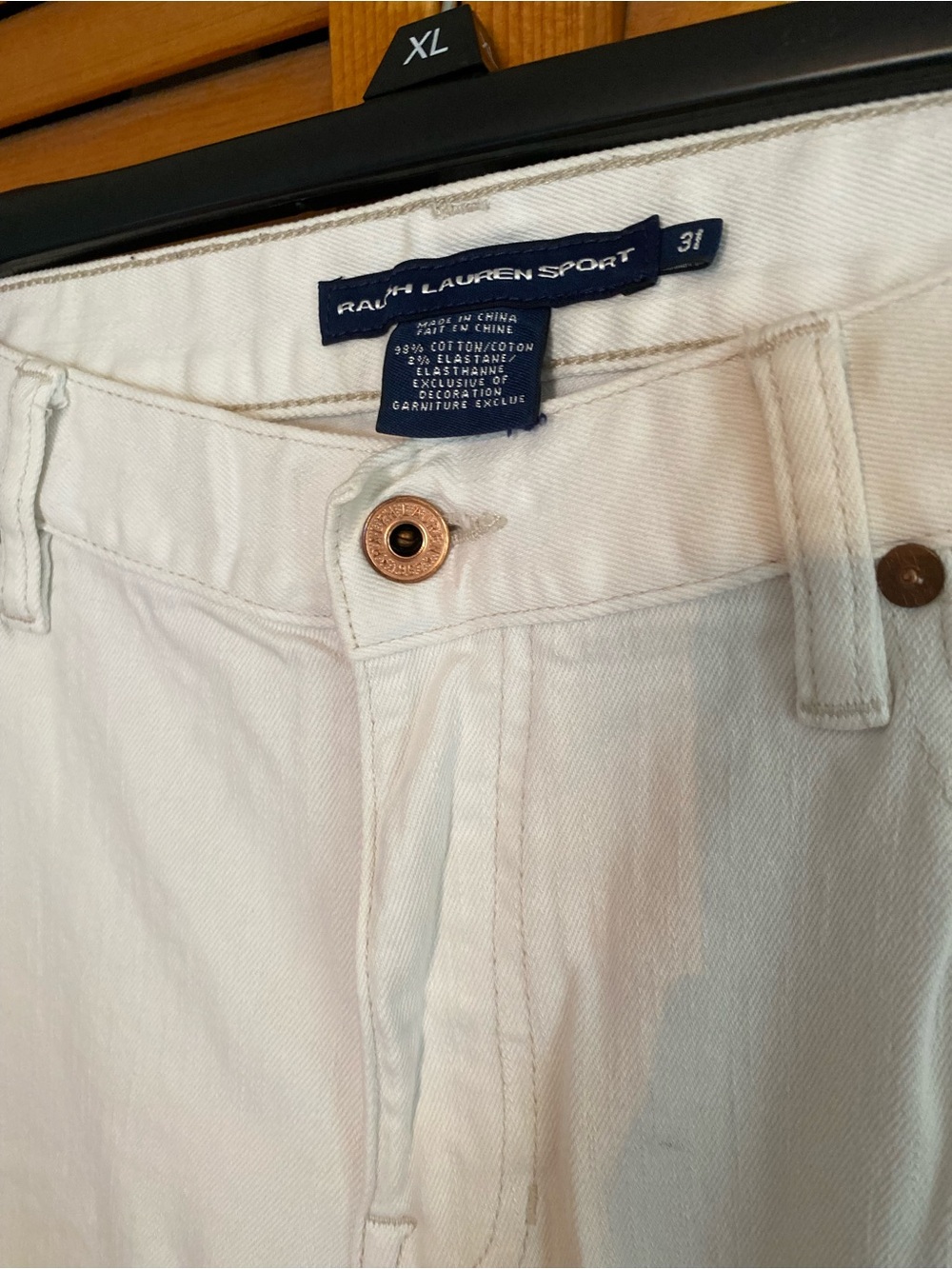 Ralph Lauren Sport women’s White Straight-Leg Jeans - Picture 3 of 12